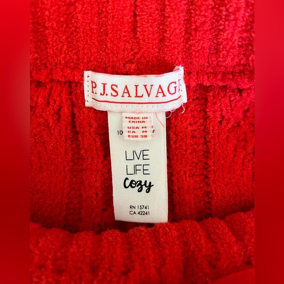 PJ Salvage Chenille Cable Knit Lounge Pants Size M - Picture 4 of 4